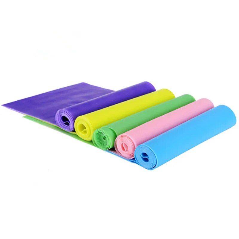 Versatile Stretch Resistance Bands for Home Gym, Yoga, and Fitness - Durable, Eco-Friendly Elastic Set Yoga Color : Green|Blue|Yellow|Pink|Violet 
