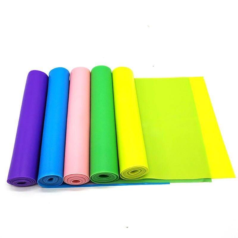 Versatile Stretch Resistance Bands for Home Gym, Yoga, and Fitness - Durable, Eco-Friendly Elastic Set Yoga Color : Green|Blue|Yellow|Pink|Violet 